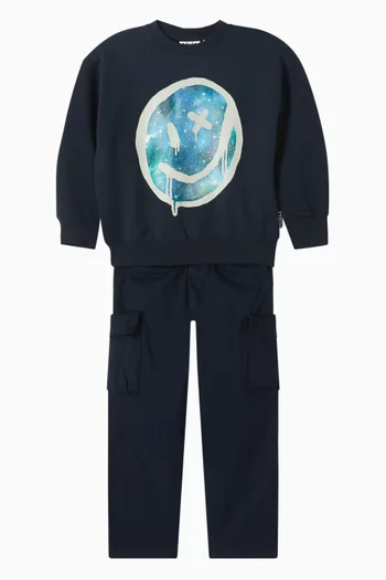 سويت شيرت مزين بطبعة قطن