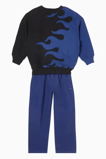 Graphic Print Sweatshirt in Cotton