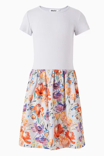 Cissa Floral-print Dress in Organic Cotton