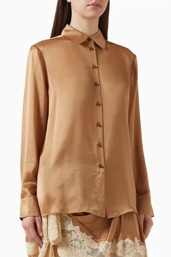 Hypnotic Shirt in Silk-satin