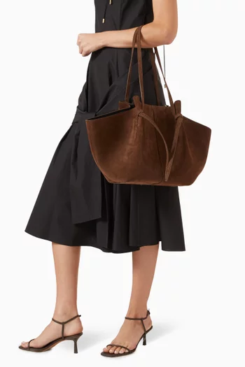 Large Mochi Tote Bag in Suede