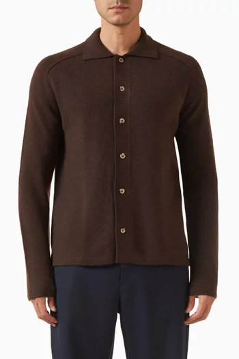 قميص كشمير بنسيج سميك