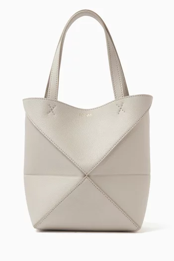 Mini Puzzle Fold Tote Bag in Calfskin