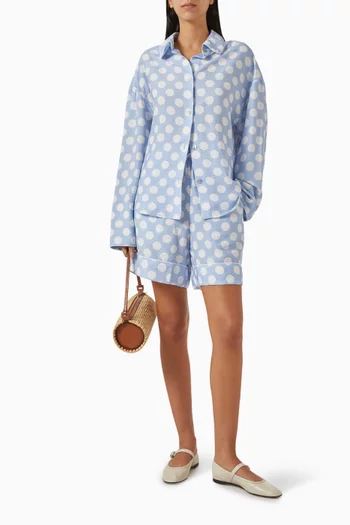 Pastelle Oversized Top & Shorts Set