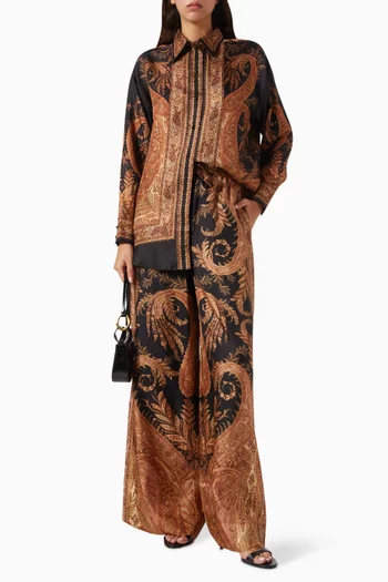 Hypnotic Track Pants in Silk