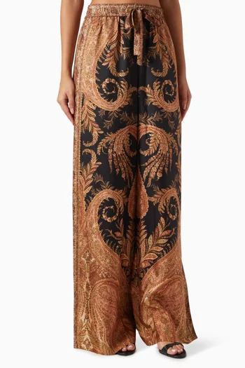Hypnotic Track Pants in Silk