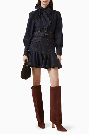 Flip Dress in Denim