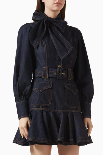 Flip Dress in Denim