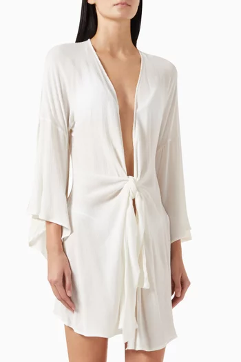 Perola Short Cover-up in Cotton