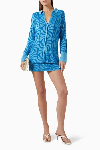 Lara Blouse in Jacquard