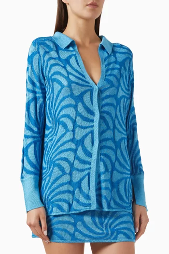 Lara Blouse in Jacquard