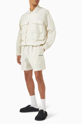 MKI Shorts in Washed Cotton Blend