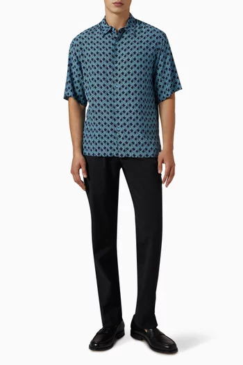 Rope Print Shirt in Viscose