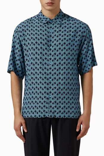 Rope Print Shirt in Viscose
