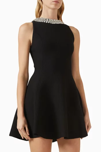 فستان دارسي قصير مطرز