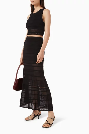 Palma Knit Skirt in Viscose Blend