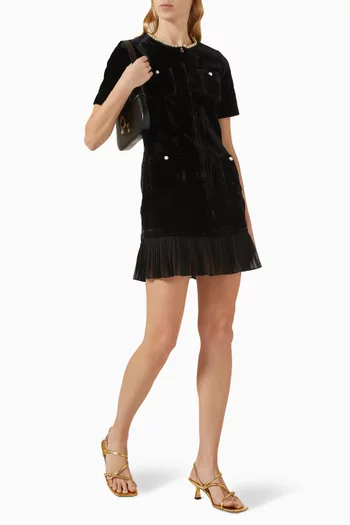 Isadora Mini Dress in Velvet