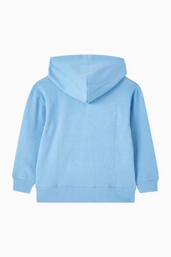Embroidered & Spray-printed Hoodie
