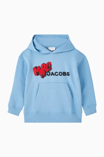 Embroidered & Spray-printed Hoodie