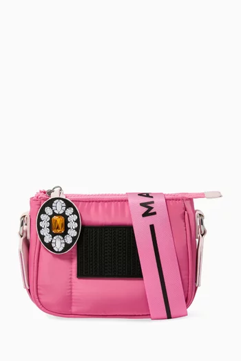 Logo-patch Crossbody Bag in Canvas