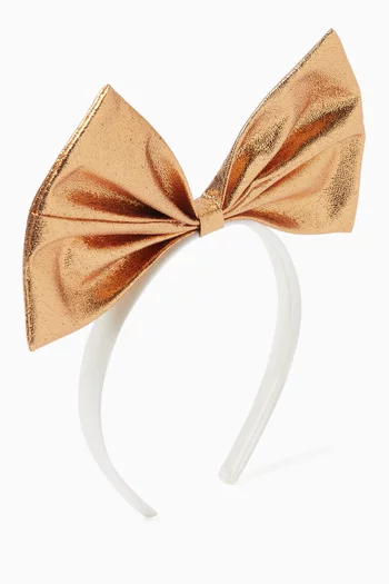 Giant Metallic Bow Hairband