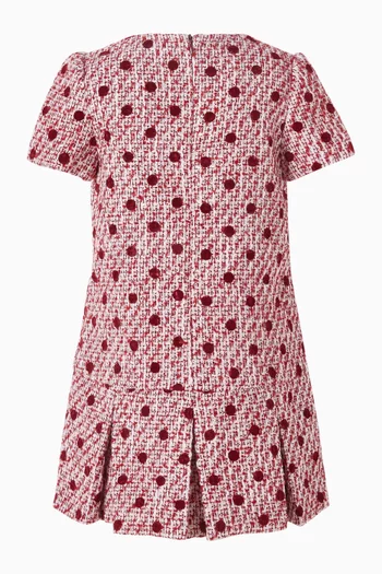 Polka Dot Dress in Boucle