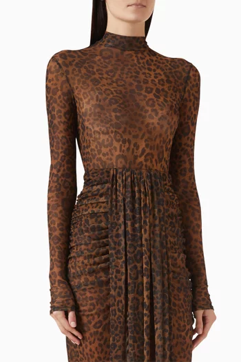 بودي سوت بنقشة قماش شبكي