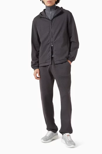 Reversible Hybrid Full Zip Jacket in Wool