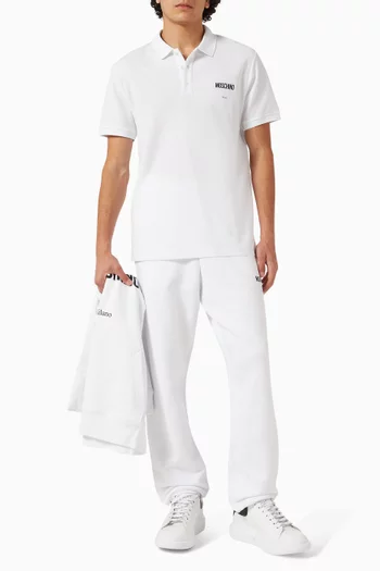Logo Polo Shirt in Cotton