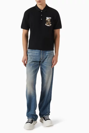 Teddy Bear Polo Shirt in Cotton