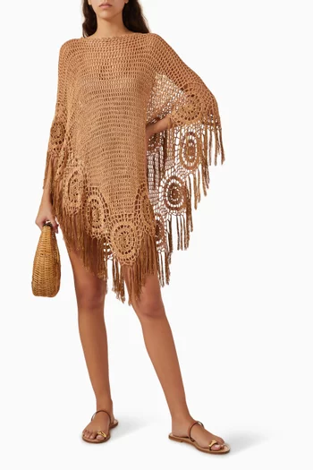 Mia Fringe Poncho
