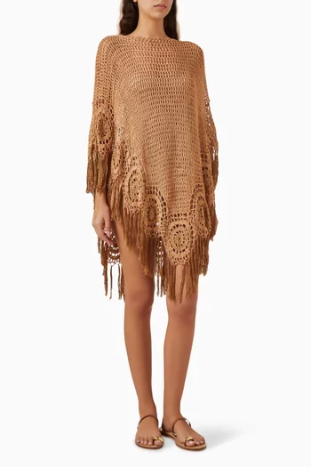 Mia Fringe Poncho