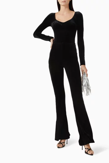 بودي سوت تيفيلفيت بصدرية بتصميم مشد مخمل