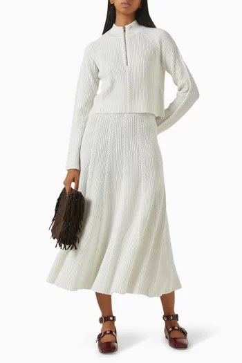 تنورة جوجير منسوجة بغرزة الضفيرة