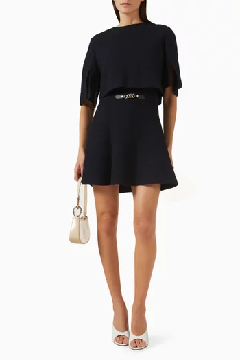 فستان 2 في 1 تويد قصير