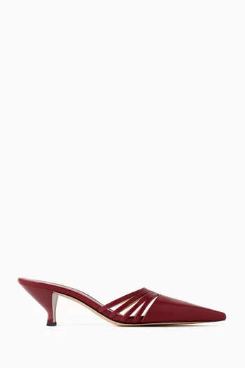 Haisley Mule Pumps in Leather