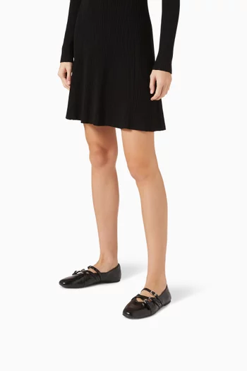 Indy Flex Ballet Flats in Leather