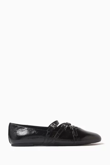 Indy Flex Ballet Flats in Leather