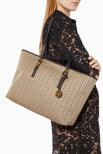 حقيبة يد كوين كبيرة قنب جاكار بشعار الماركة