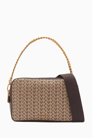Medium Bryant Camera Bag in Logo Jacquard