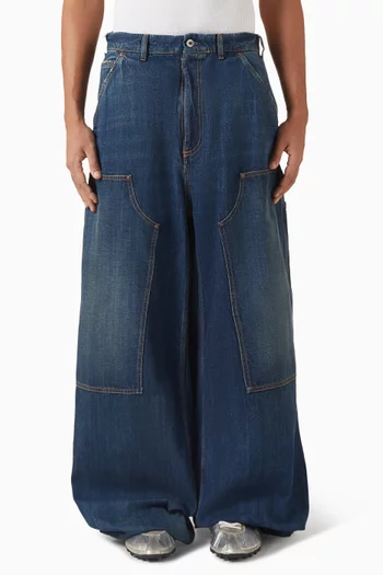 Wide-leg Jeans in Denim