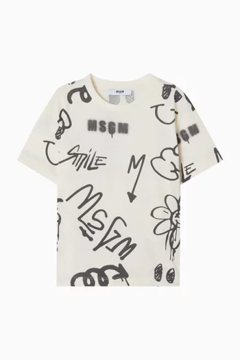 Graphic Logo T-shirt in Cotton Jersey