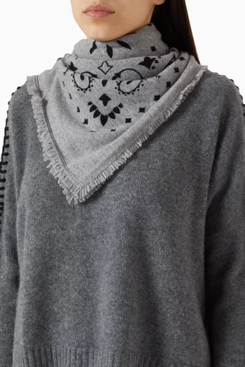 Large Hachiko Bandana in Cashmere