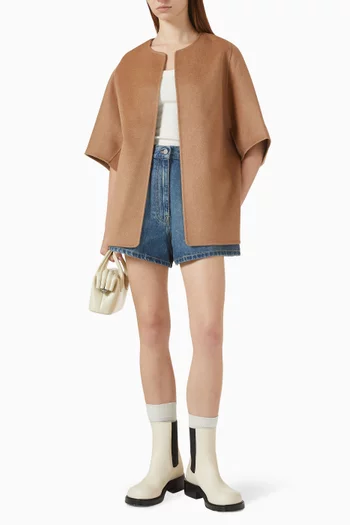 Short Cape Asi in Cashmere
