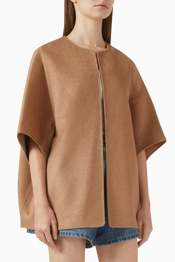 Short Cape Asi in Cashmere