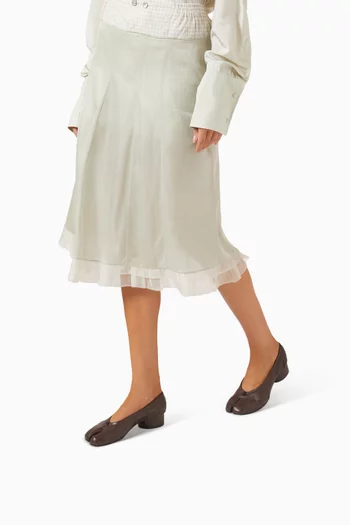 Tabi 30 Ballerina Flats in Leather