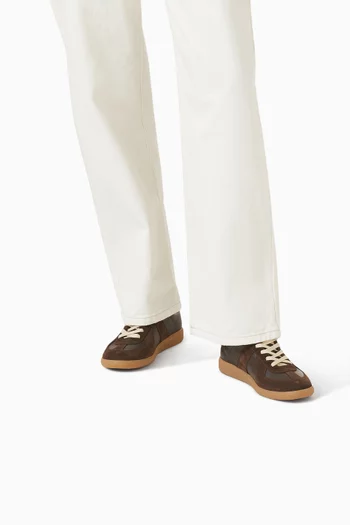 Replica Low-top Sneakers in Nappa & Suede
