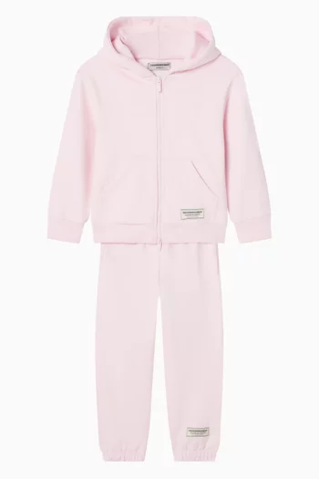 Zip-up Hoodie in Organic Cotton-blend