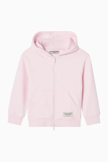 Zip-up Hoodie in Organic Cotton-blend