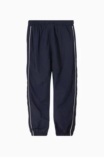 Regular Fit Striped Pants in Recycled Nylon